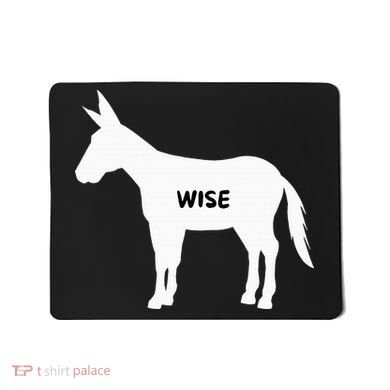 Funny Sarcastic Wise Donkey Lovers Mousepad