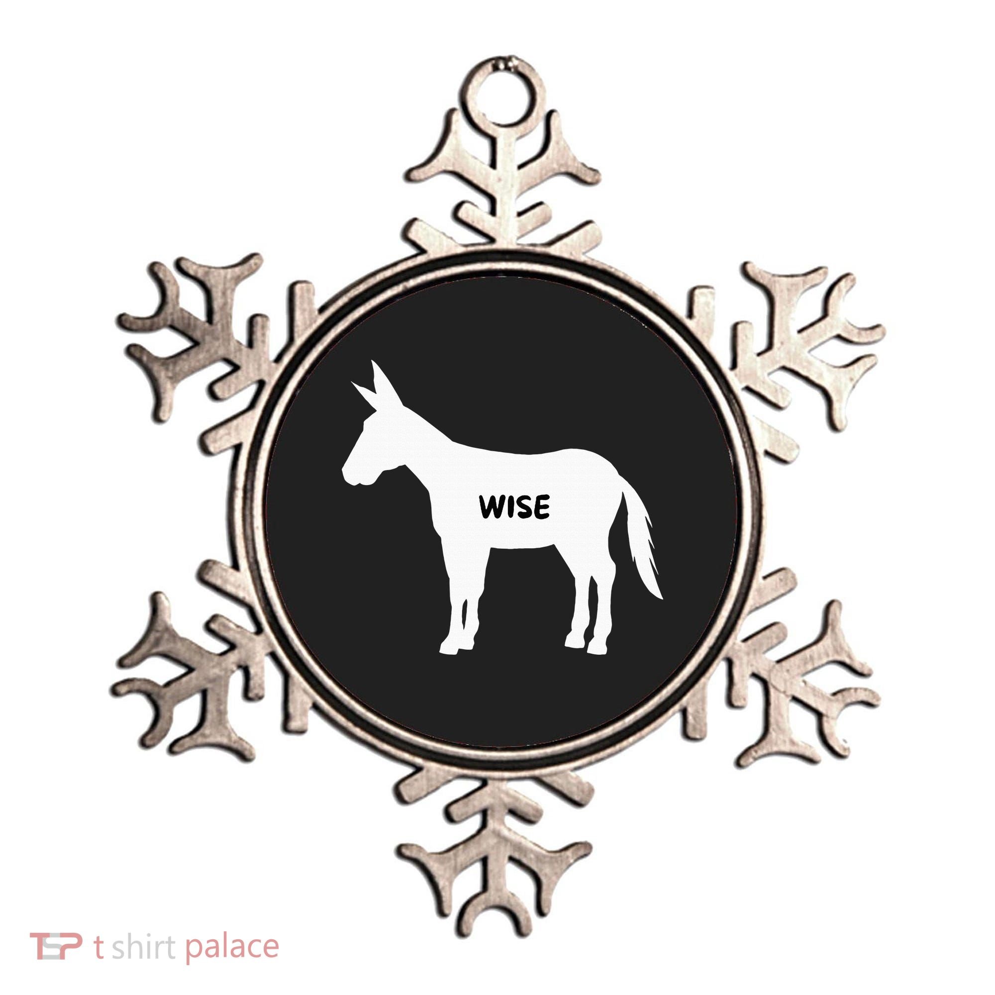 Funny Sarcastic Wise Donkey Lovers Ornament