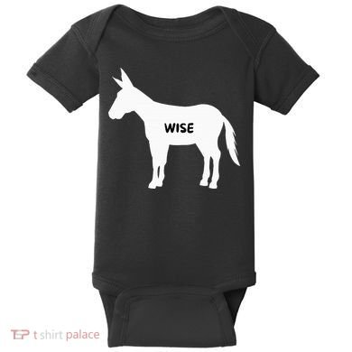 Funny Sarcastic Wise Donkey Lovers Baby Bodysuit