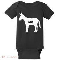 Funny Sarcastic Wise Donkey Lovers Baby Bodysuit thumb 0
