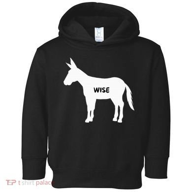 Funny Sarcastic Wise Donkey Lovers Toddler Hoodie