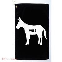 Funny Sarcastic Wise Donkey Lovers Golf Towel thumb 0
