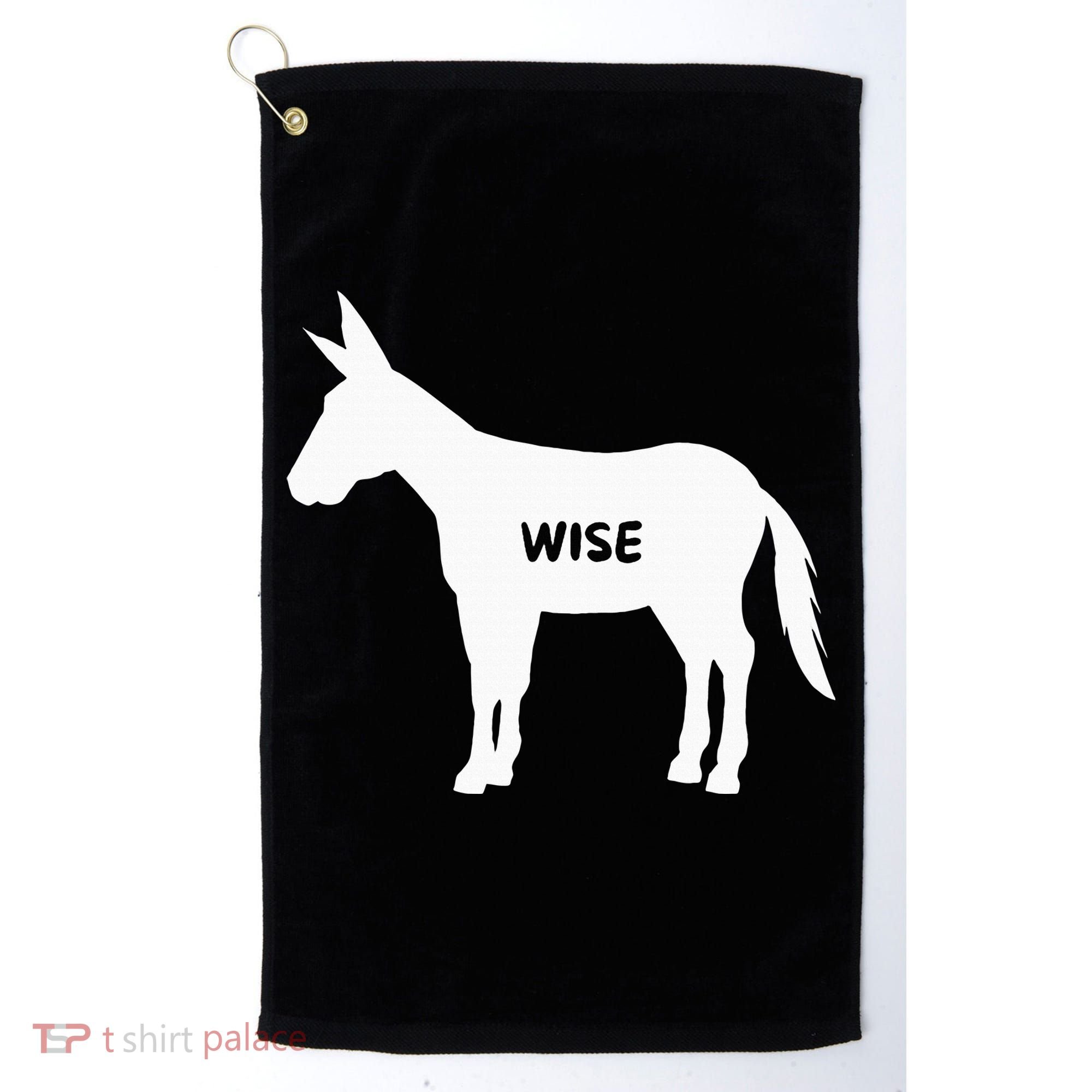 Funny Sarcastic Wise Donkey Lovers Golf Towel