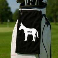 Funny Sarcastic Wise Donkey Lovers Golf Towel thumb 2