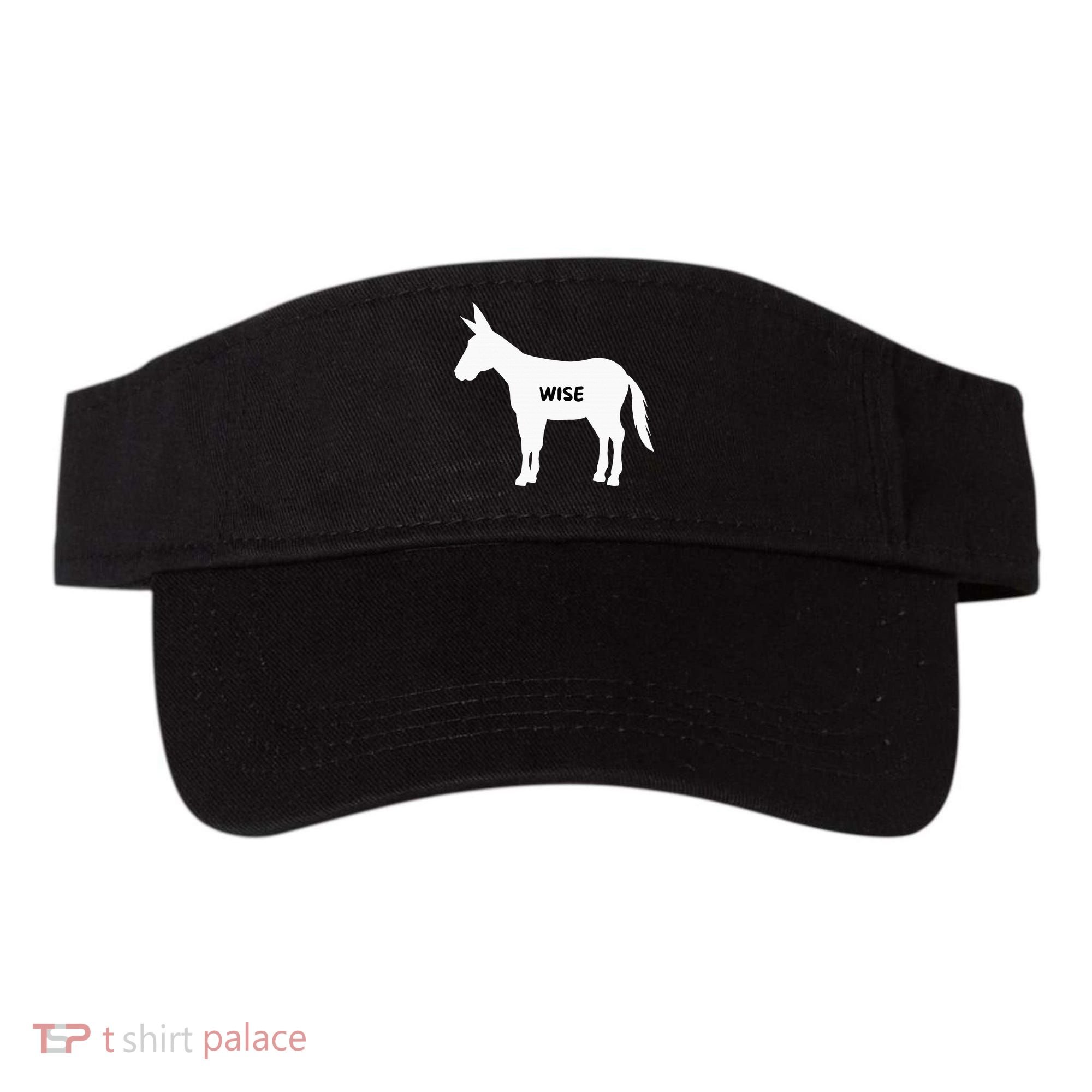 Funny Sarcastic Wise Donkey Lovers Visor
