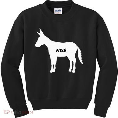Funny Sarcastic Wise Donkey Lovers Kids Sweatshirt