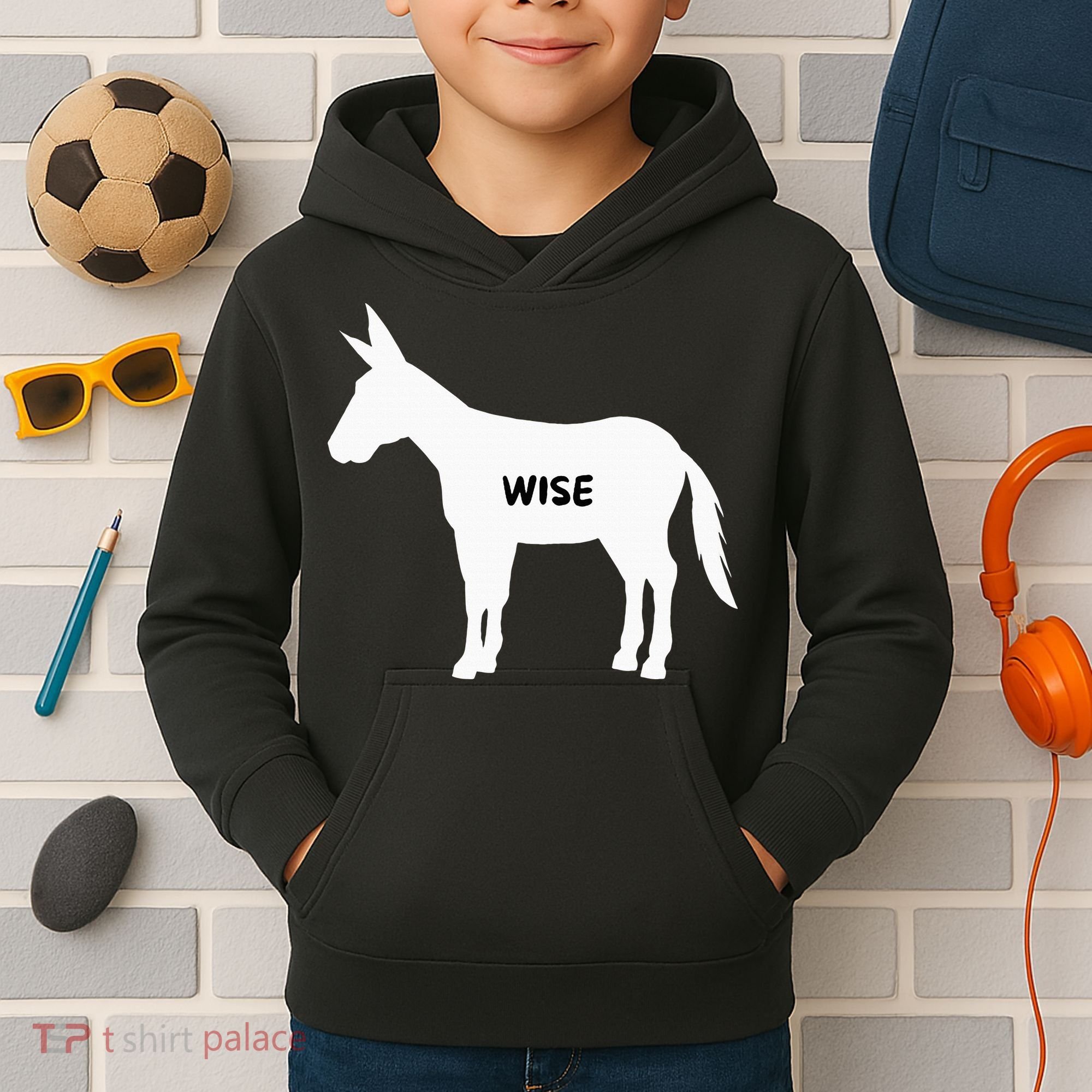 Funny Sarcastic Wise Donkey Lovers Kids Hoodie