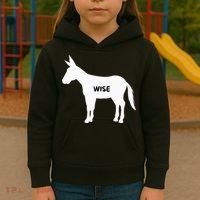 Funny Sarcastic Wise Donkey Lovers Kids Hoodie thumb 3