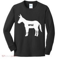 Funny Sarcastic Wise Donkey Lovers Kids Long Sleeve Shirt thumb 0