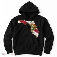 Florida State With Florida Shape Flag Hoodie thumb 0