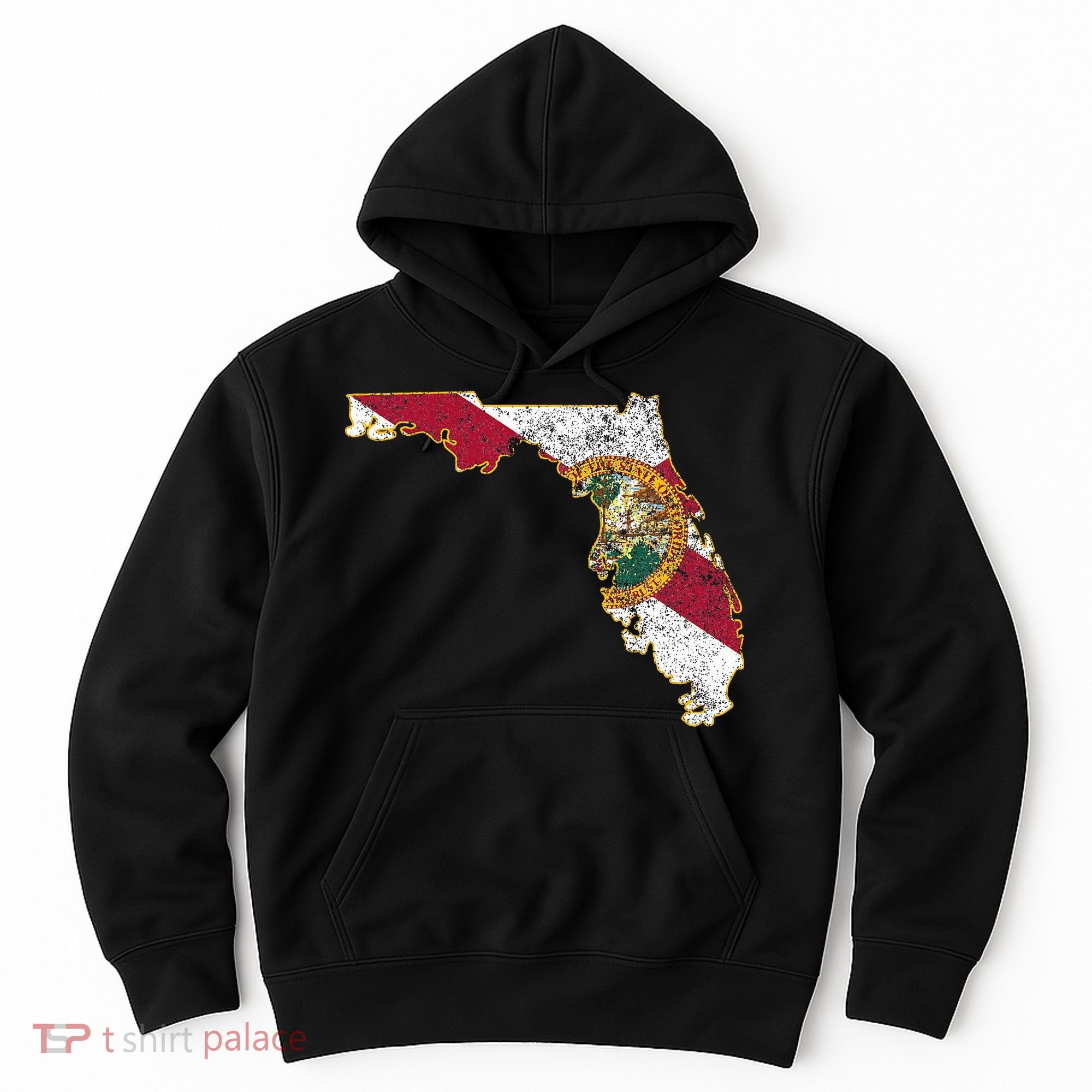 Florida State With Florida Shape Flag Hoodie