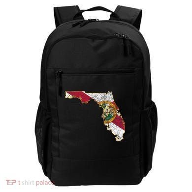 Florida State With Florida Shape Flag Backpack