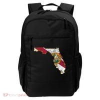 Florida State With Florida Shape Flag Backpack thumb 0