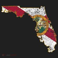 Florida State With Florida Shape Flag Beanie thumb 2