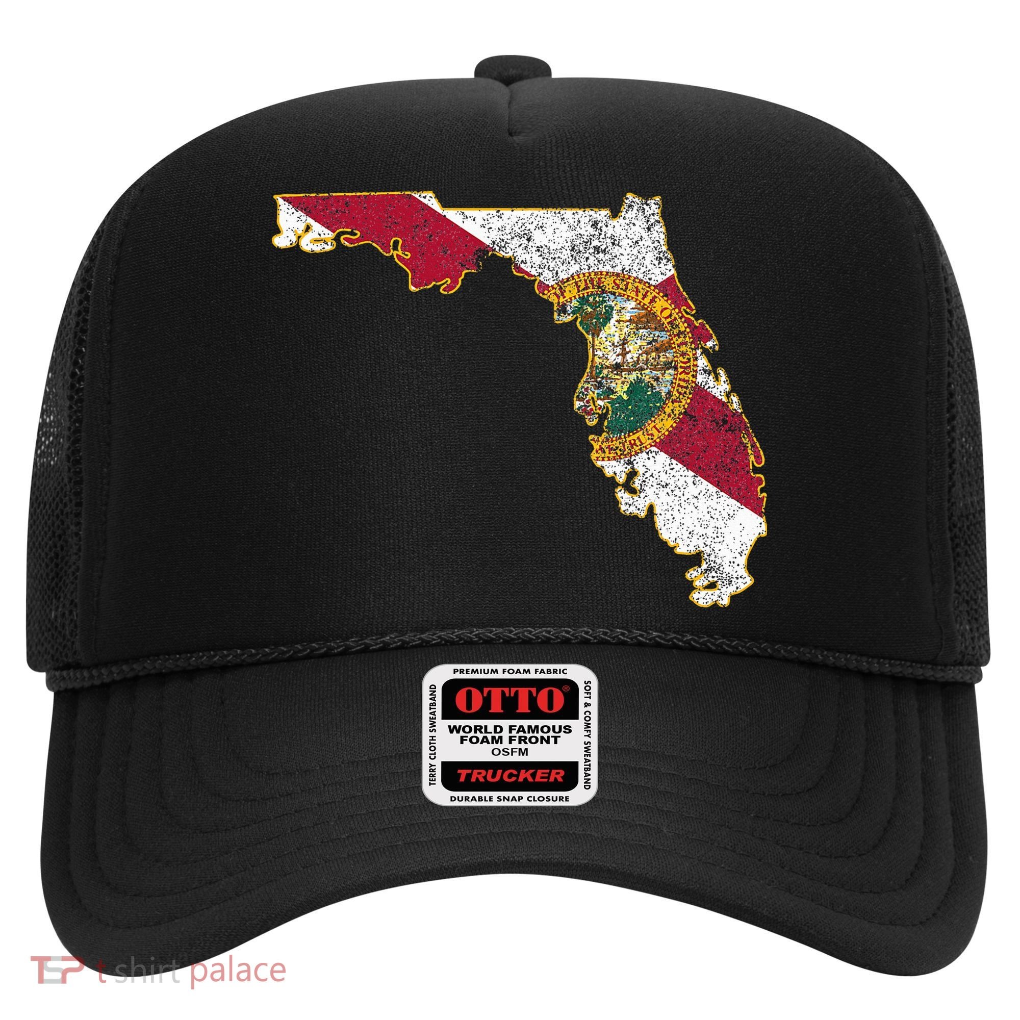 Florida State With Florida Shape Flag Hat