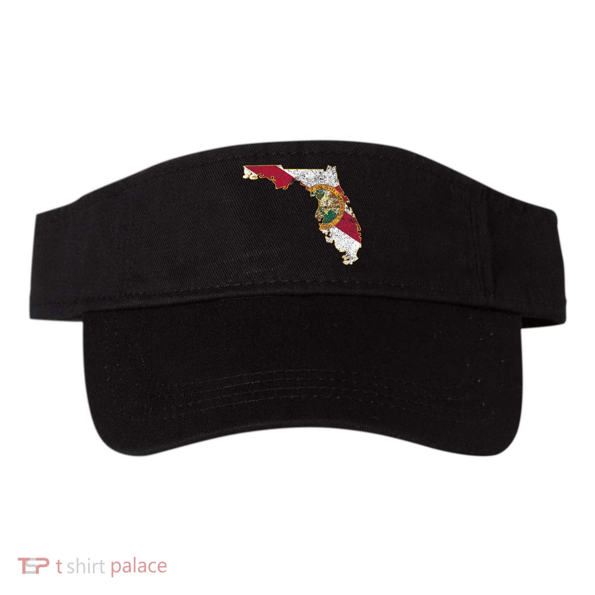 Florida State With Florida Shape Flag Visor