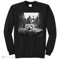 Ferret Selfie With Bigfoot Funny Gifts For Women Sweatshirt thumb 0