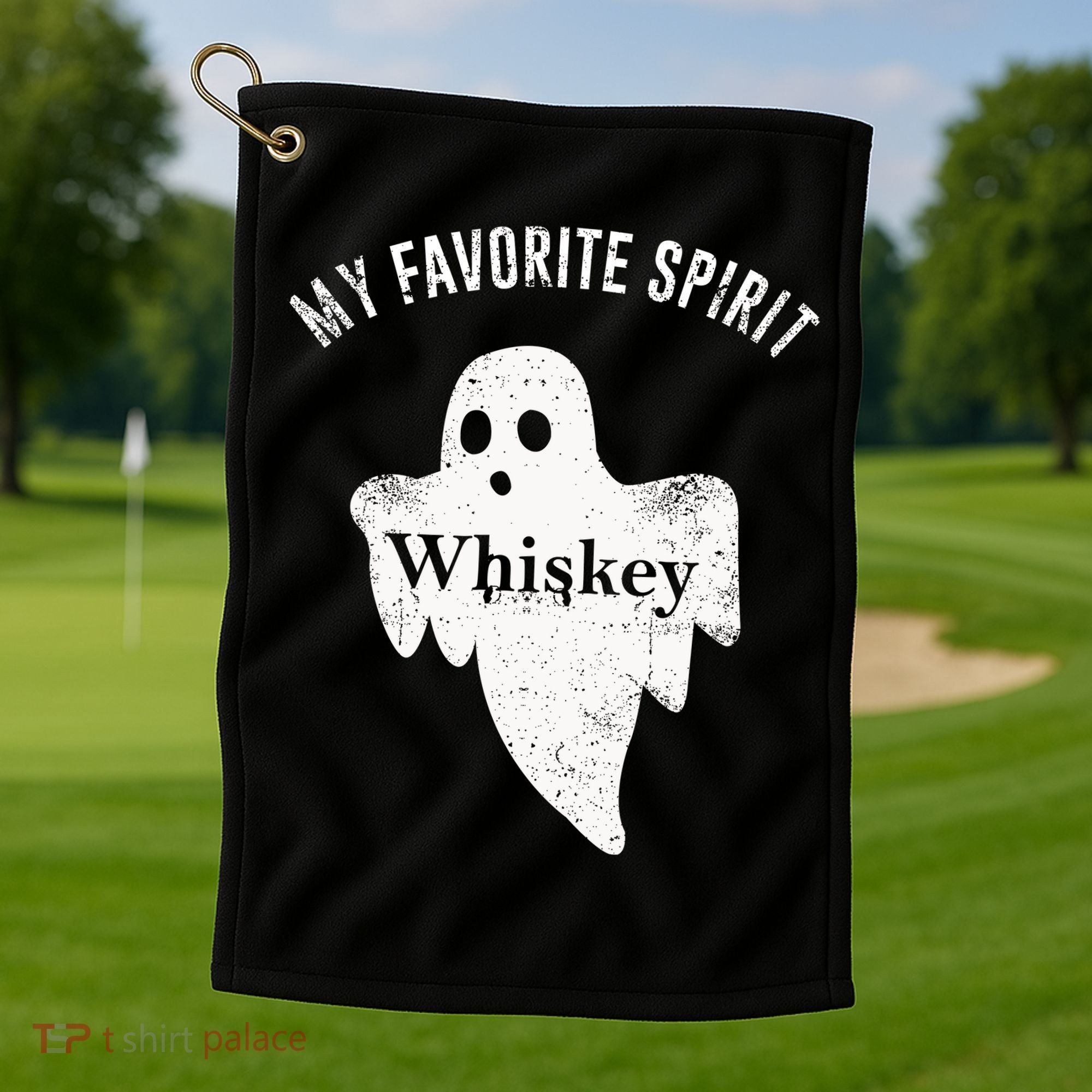 Favorite Spirit Whiskey Golf Towel
