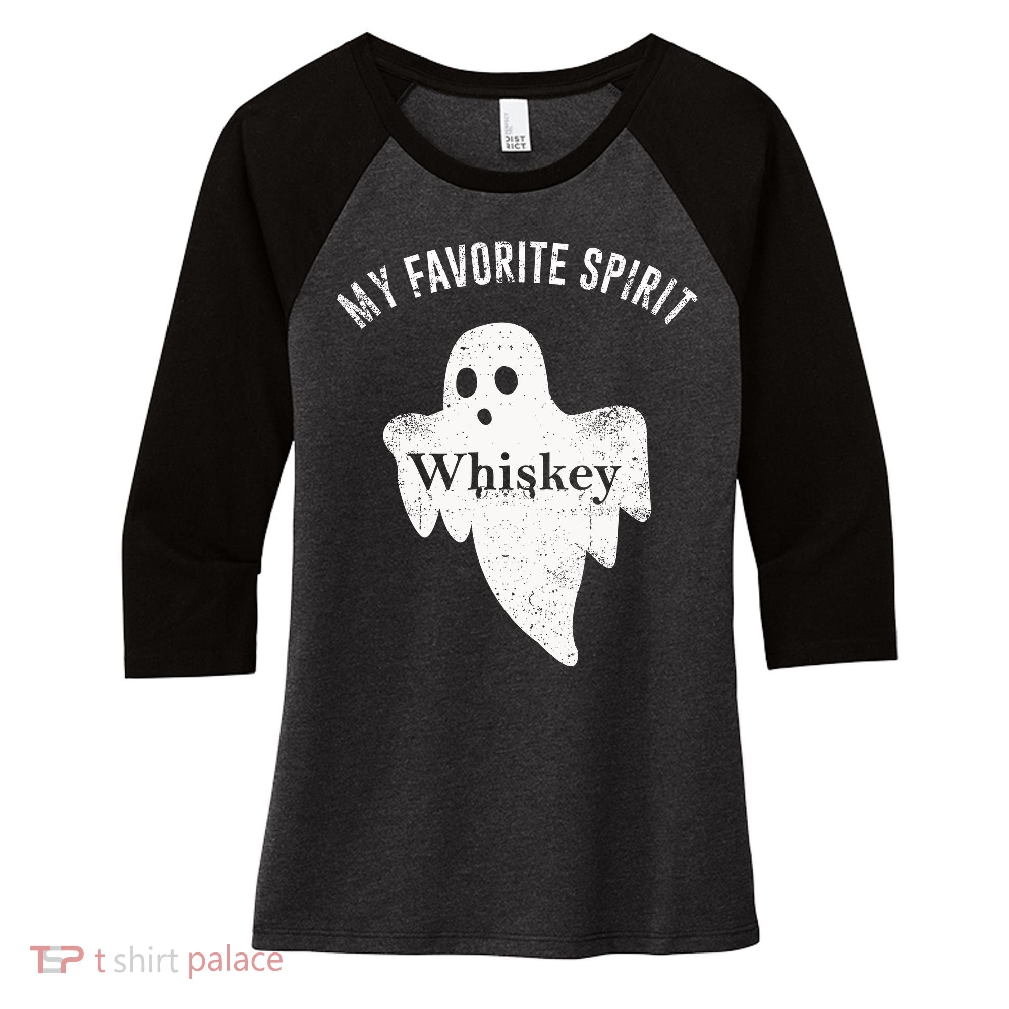 Favorite Spirit Whiskey Women's Tri-Blend 3/4-Sleeve Raglan Shirt