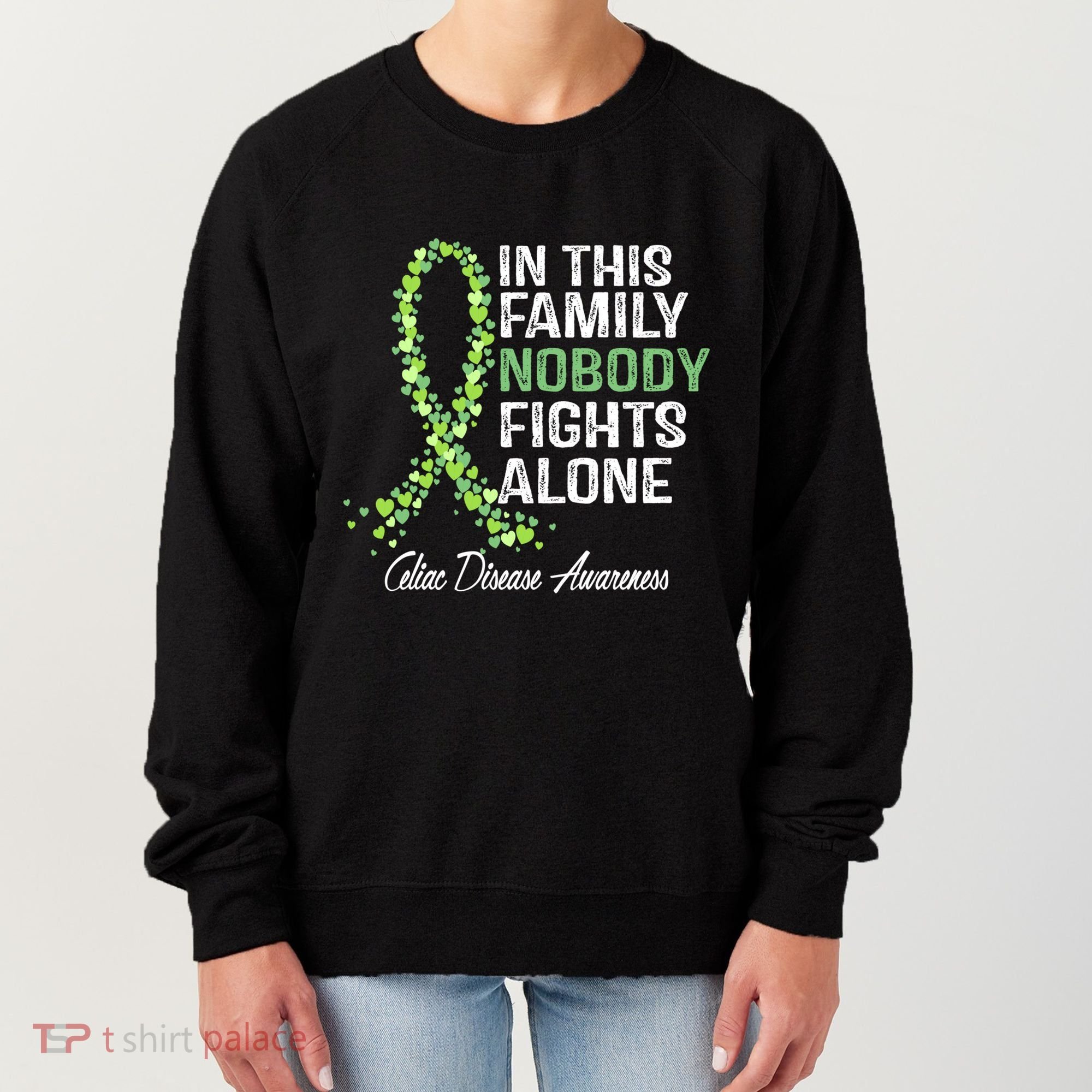 Family Support Warrior Fighter Celiac Disease Awareness Gift Women's Sweatshirt