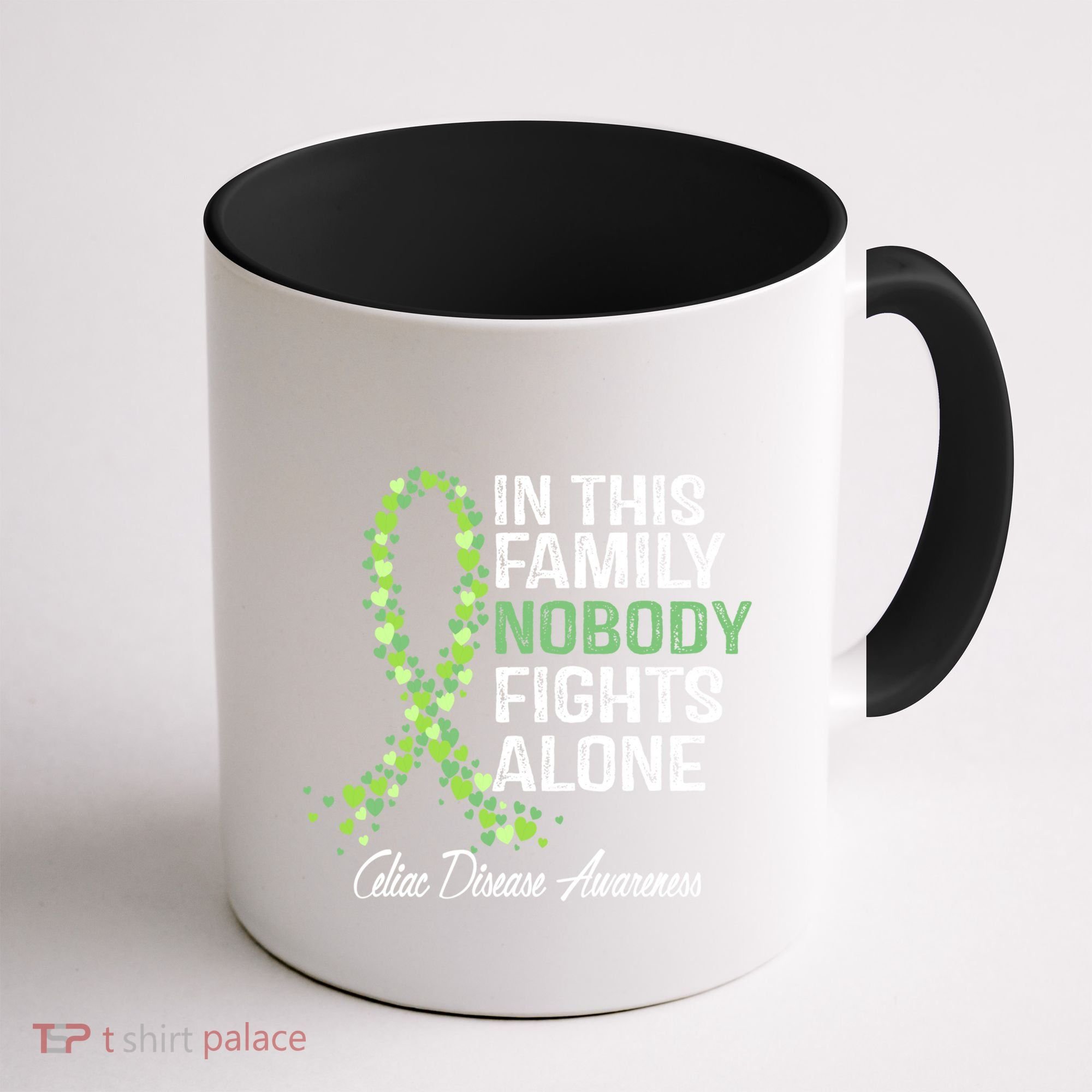Family Support Warrior Fighter Celiac Disease Awareness Gift Coffee Mug