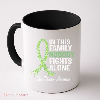 Family Support Warrior Fighter Celiac Disease Awareness Gift Coffee Mug