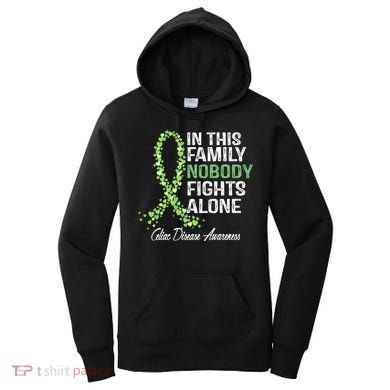 Family Support Warrior Fighter Celiac Disease Awareness Gift Women's Hoodie