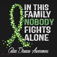 Family Support Warrior Fighter Celiac Disease Awareness Gift Women's Hoodie thumb 2