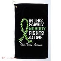 Family Support Warrior Fighter Celiac Disease Awareness Gift Golf Towel thumb 0