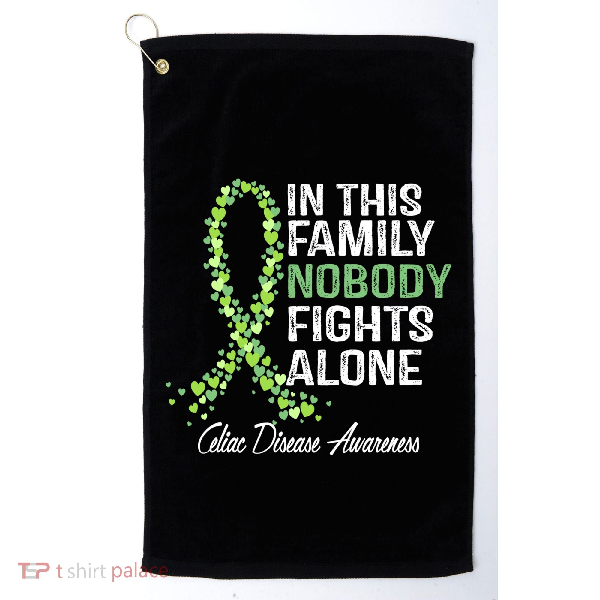 Family Support Warrior Fighter Celiac Disease Awareness Gift Golf Towel