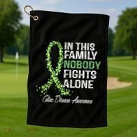 Family Support Warrior Fighter Celiac Disease Awareness Gift Golf Towel thumb 1
