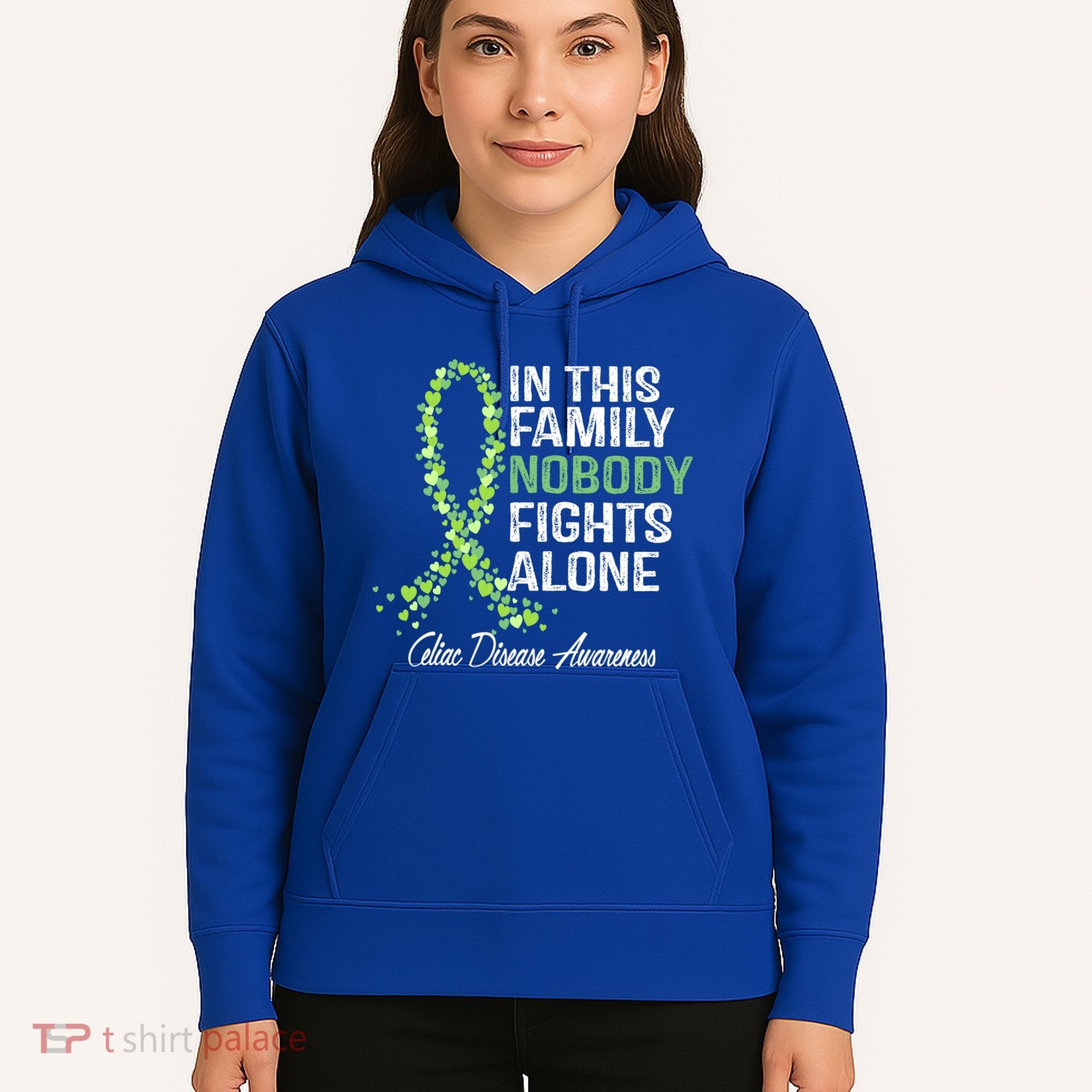 Family Support Warrior Fighter Celiac Disease Awareness Gift Hoodie