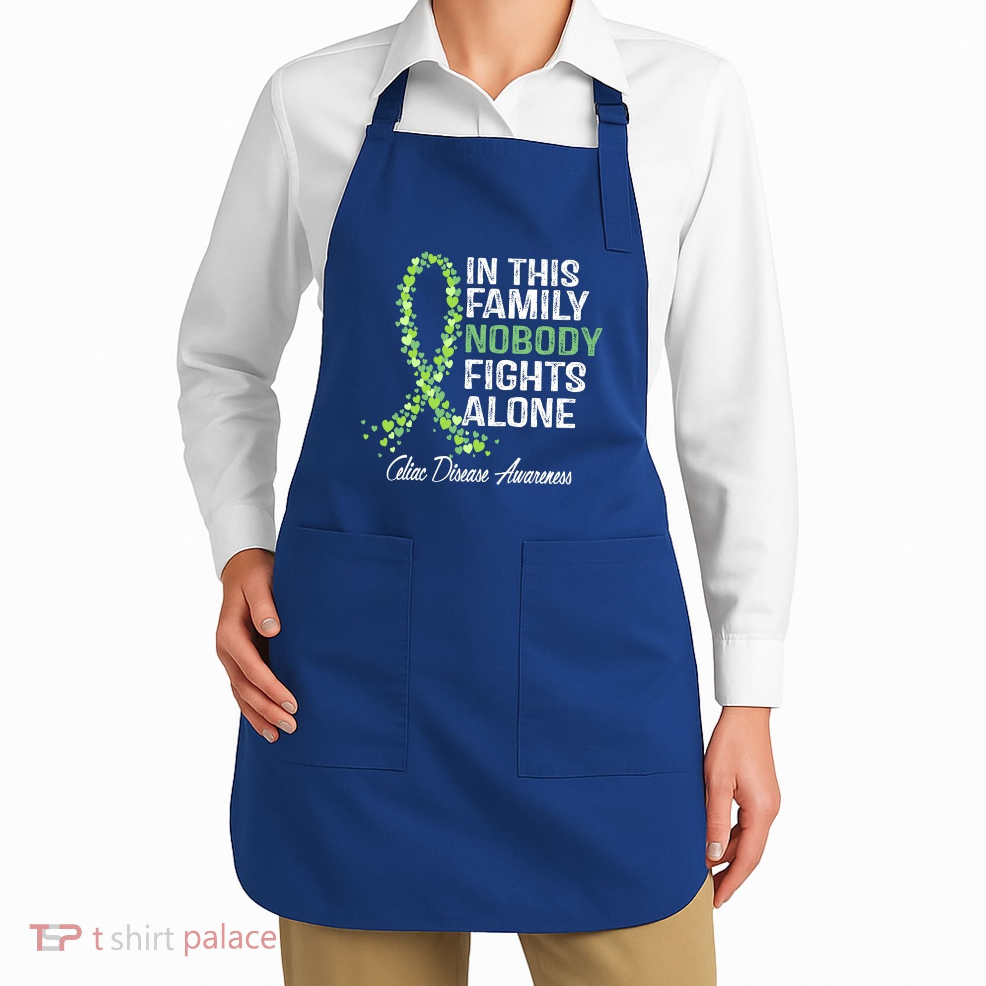 Family Support Warrior Fighter Celiac Disease Awareness Gift Apron