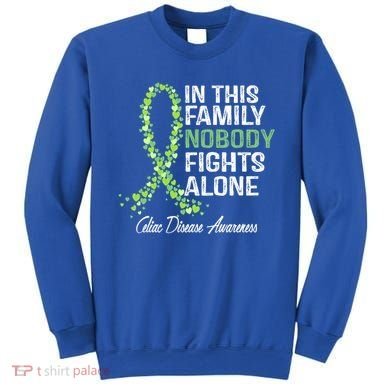 Family Support Warrior Fighter Celiac Disease Awareness Gift Sweatshirt