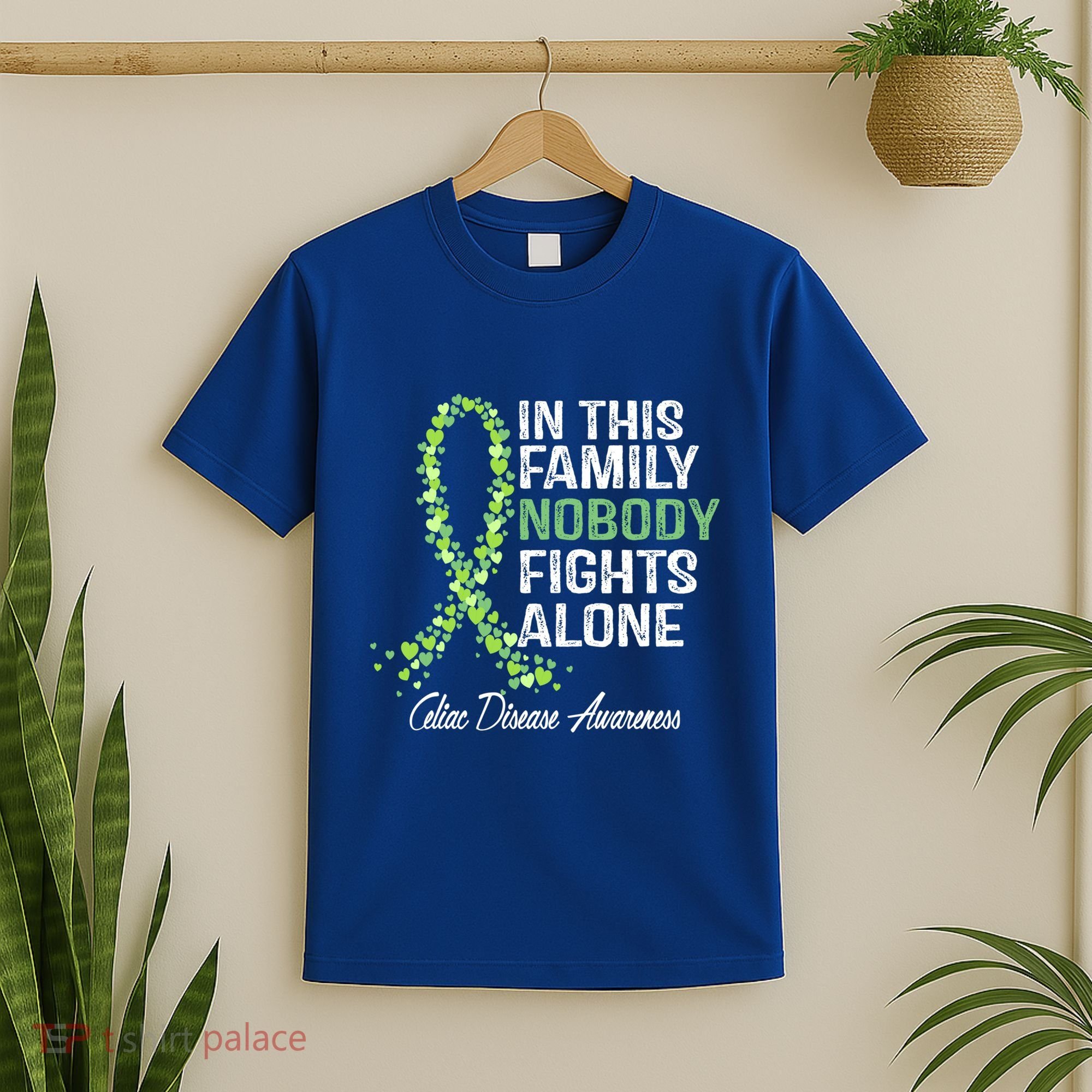 Family Support Warrior Fighter Celiac Disease Awareness Gift T-Shirt