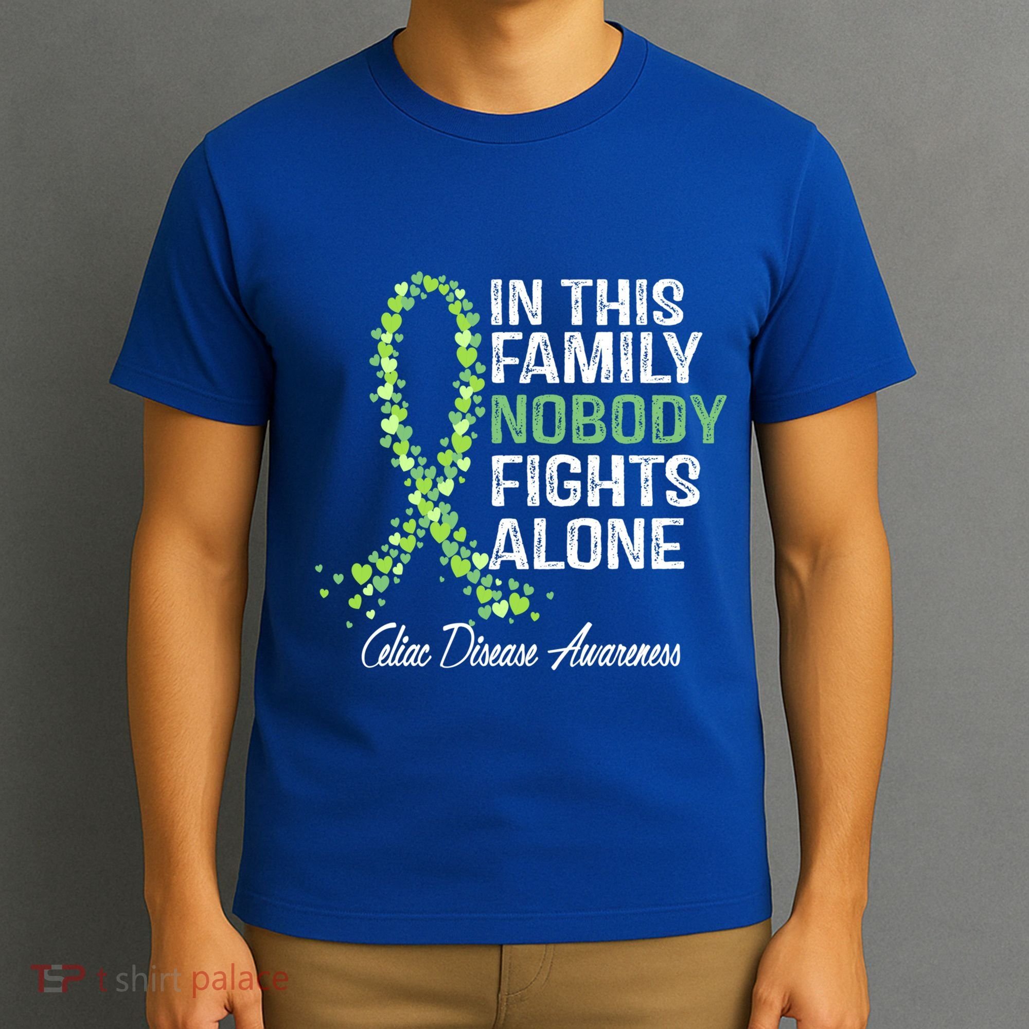 Family Support Warrior Fighter Celiac Disease Awareness Gift T-Shirt