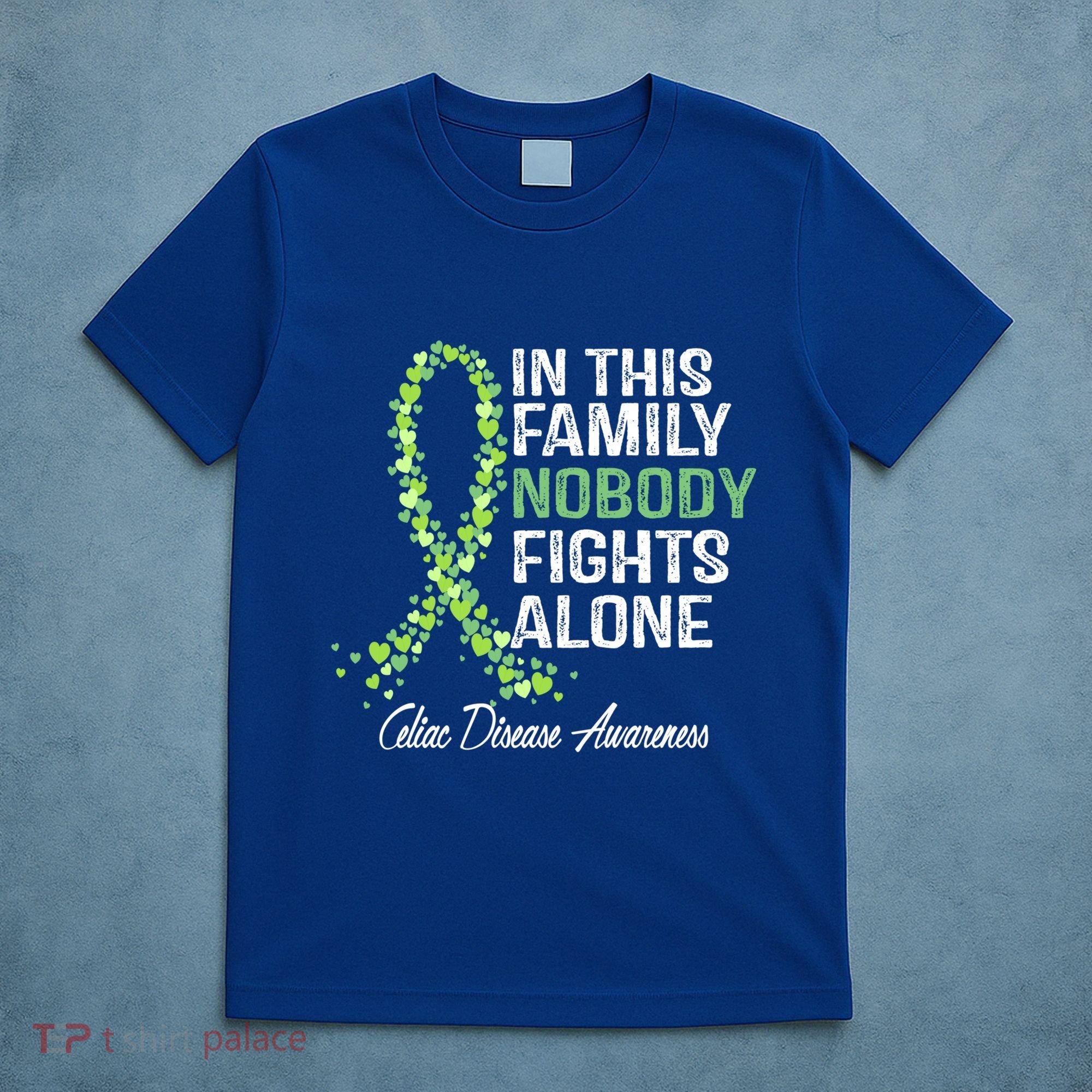 Family Support Warrior Fighter Celiac Disease Awareness Gift T-Shirt