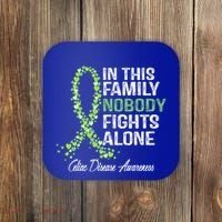 Family Support Warrior Fighter Celiac Disease Awareness Gift Coaster thumb 0