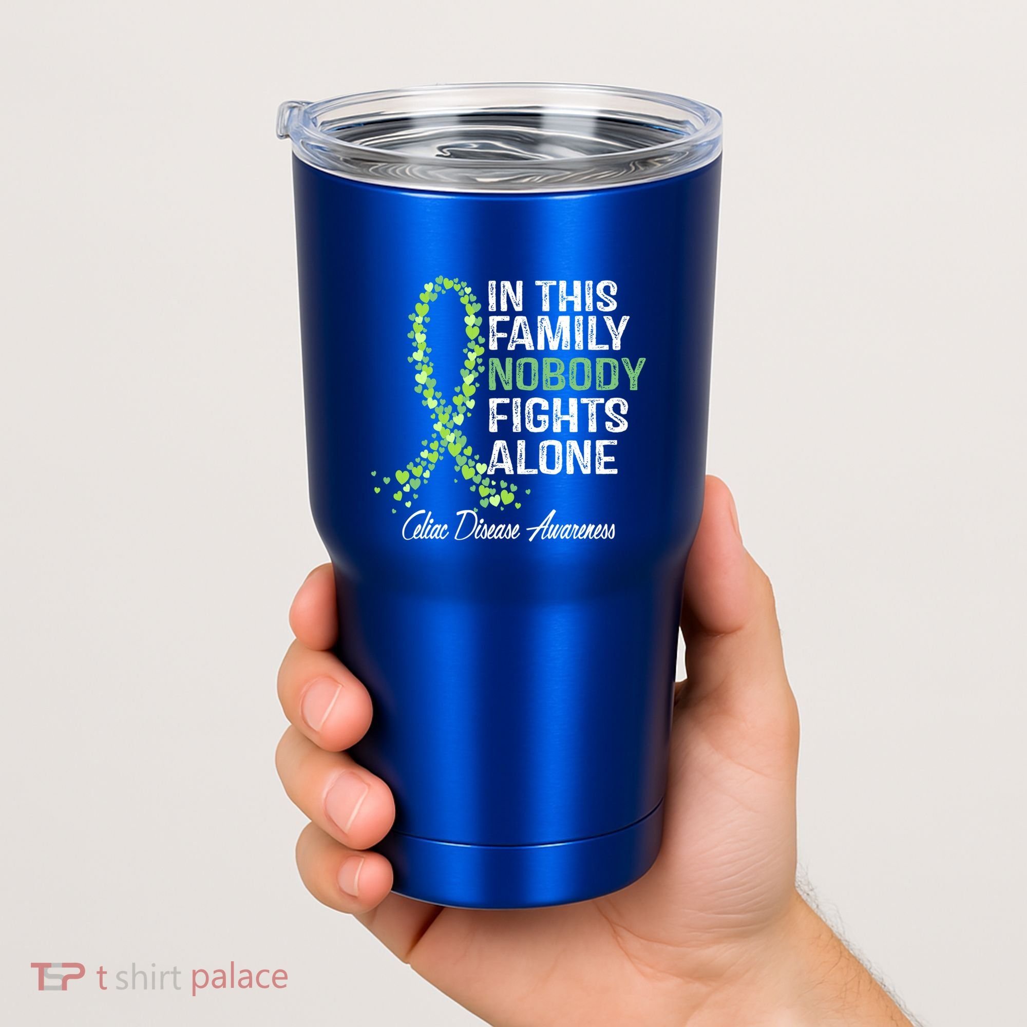 Family Support Warrior Fighter Celiac Disease Awareness Gift Tumbler