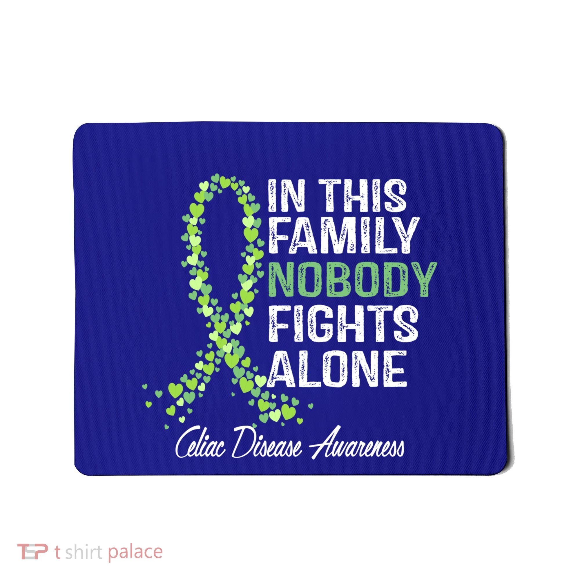 Family Support Warrior Fighter Celiac Disease Awareness Gift Mousepad