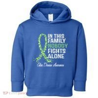 Family Support Warrior Fighter Celiac Disease Awareness Gift Toddler Hoodie thumb 0