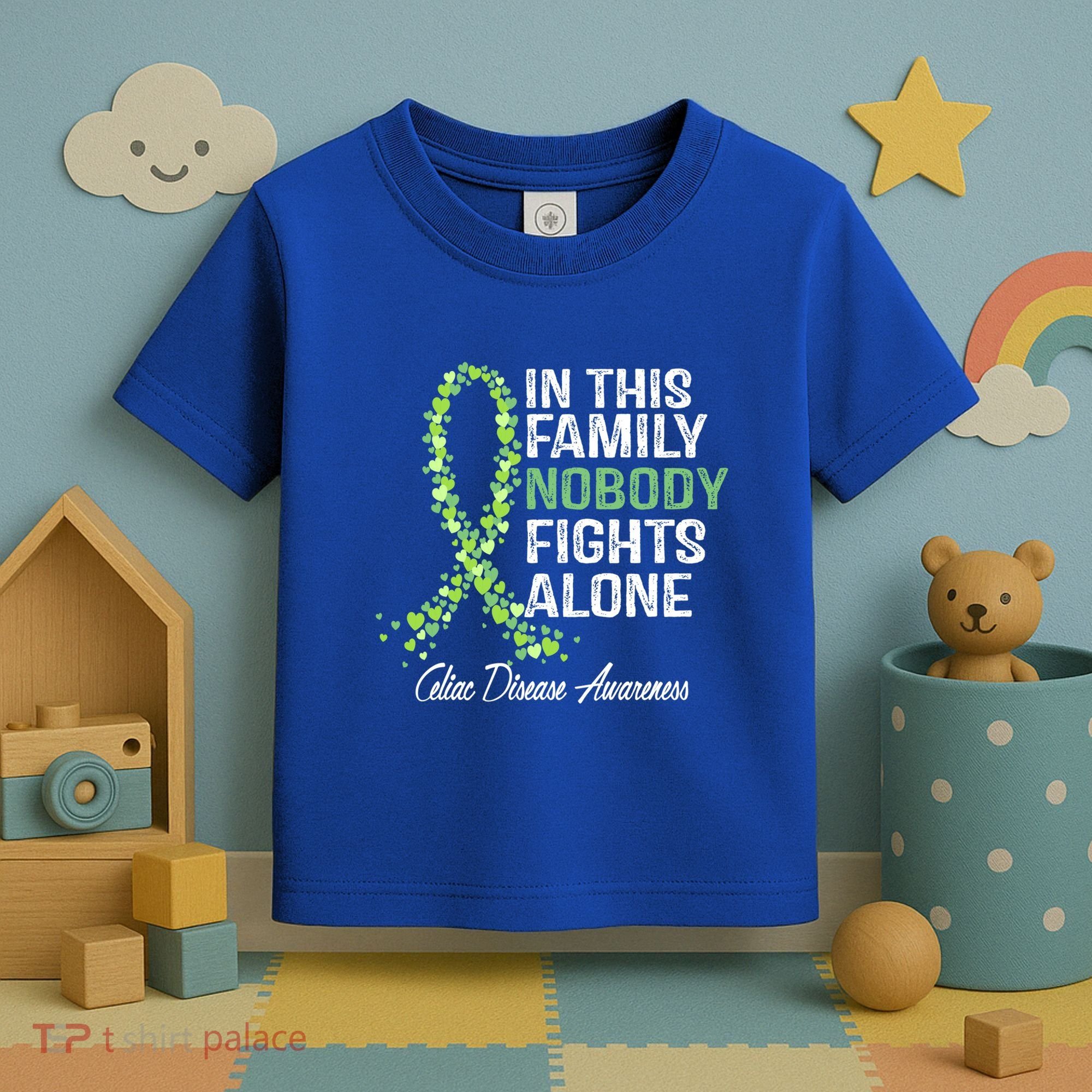 Family Support Warrior Fighter Celiac Disease Awareness Gift Toddler T-Shirt