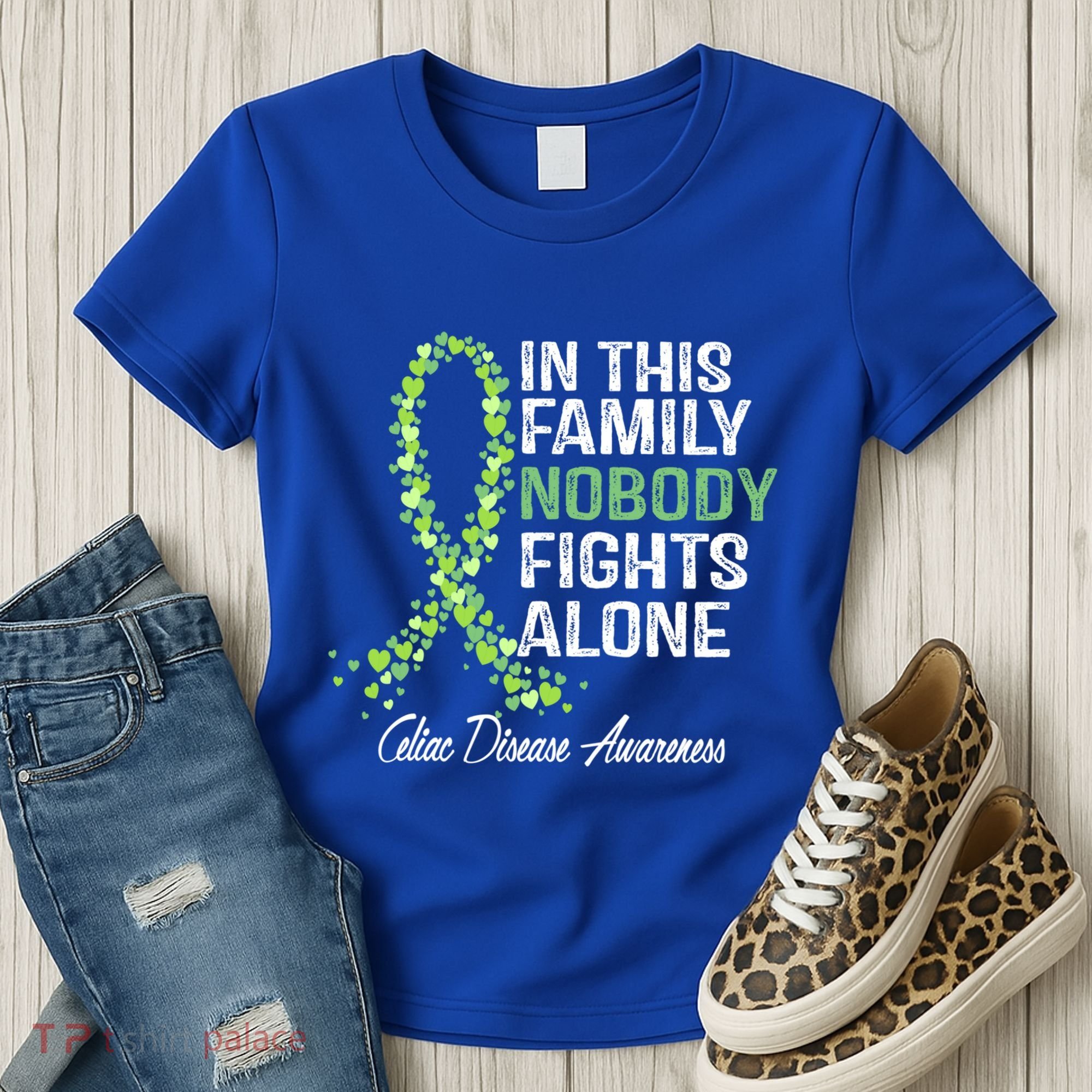 Family Support Warrior Fighter Celiac Disease Awareness Gift Women's T-Shirt