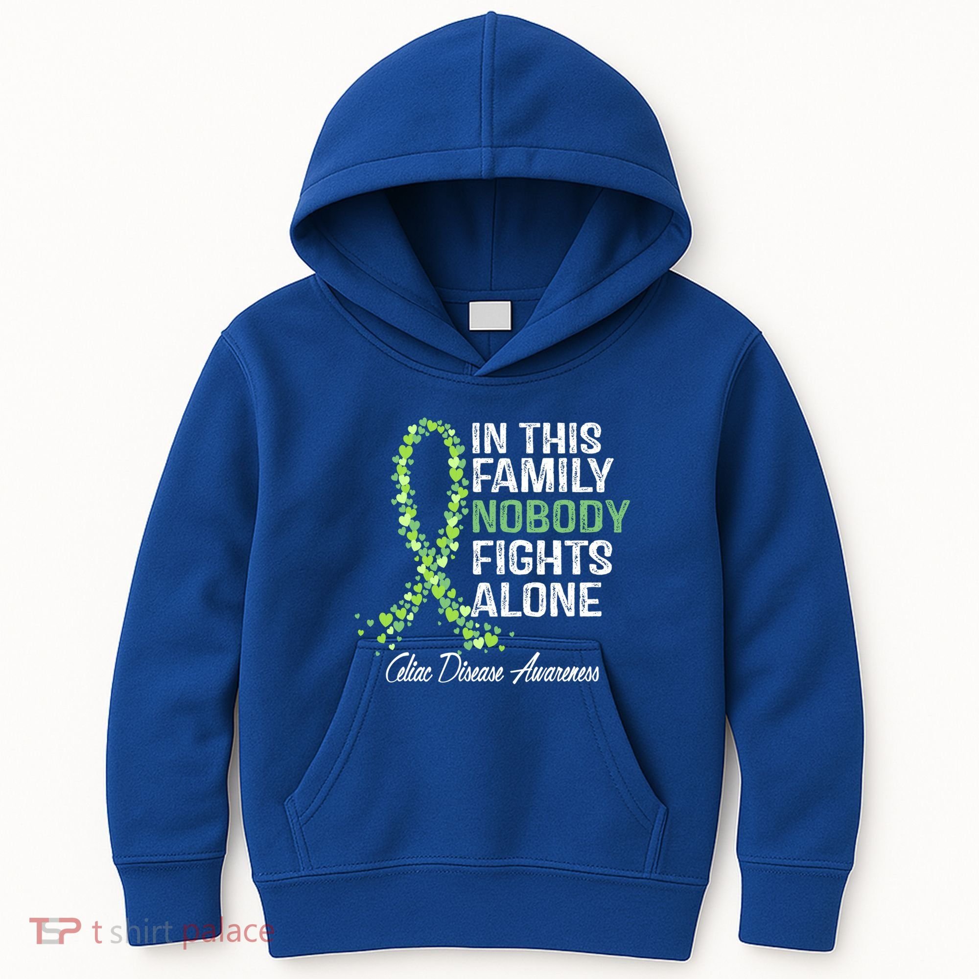 Family Support Warrior Fighter Celiac Disease Awareness Gift Kids Hoodie