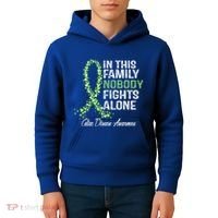 Family Support Warrior Fighter Celiac Disease Awareness Gift Kids Hoodie thumb 4