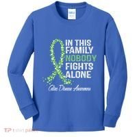 Family Support Warrior Fighter Celiac Disease Awareness Gift Kids Long Sleeve Shirt thumb 0