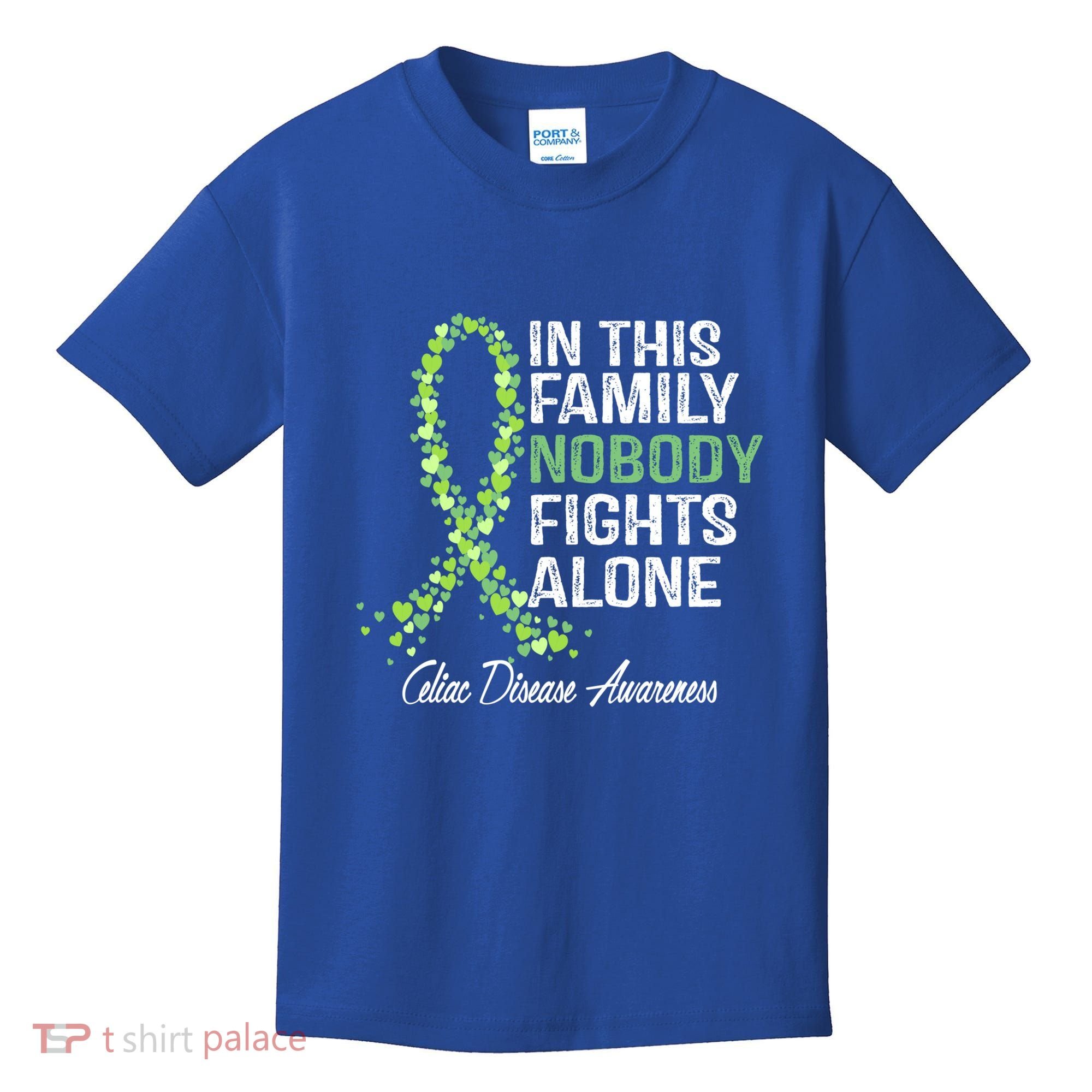 Family Support Warrior Fighter Celiac Disease Awareness Gift Kids T-Shirt