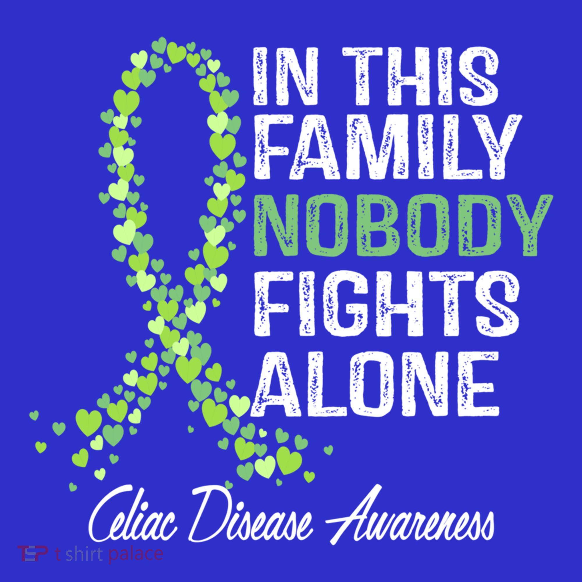 Family Support Warrior Fighter Celiac Disease Awareness Gift Kids T-Shirt