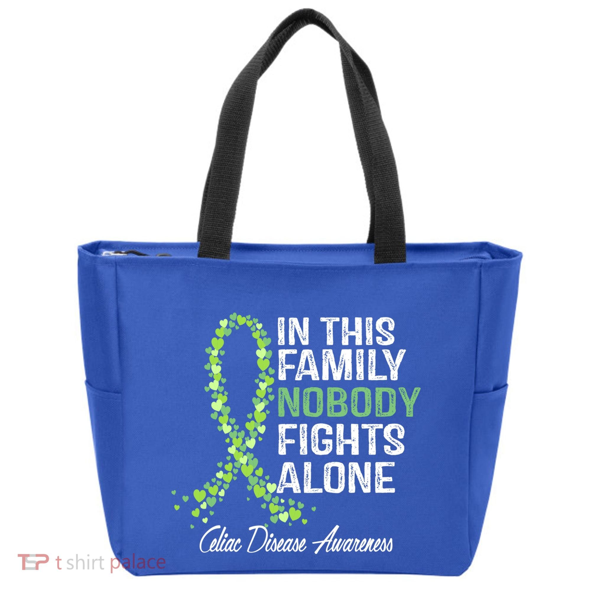 Family Support Warrior Fighter Celiac Disease Awareness Gift Tote Bag