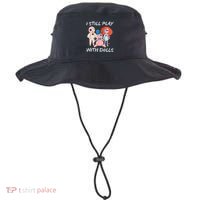 Funny Scary Witch Voodoo Doll Gift Halloween Bucket Hat thumb 0
